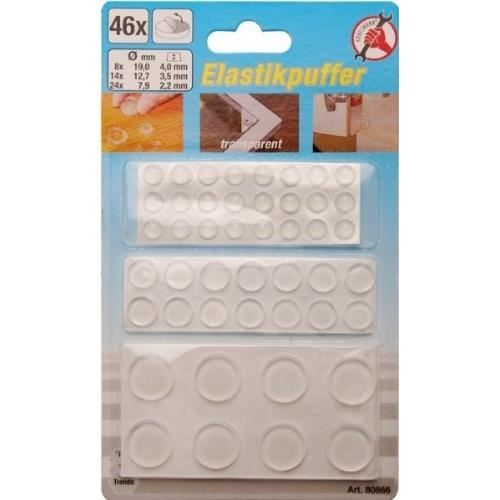 20 Tampons Adhésifs Transparents Pour Meubles Et Portes - Protection Anti-bruit