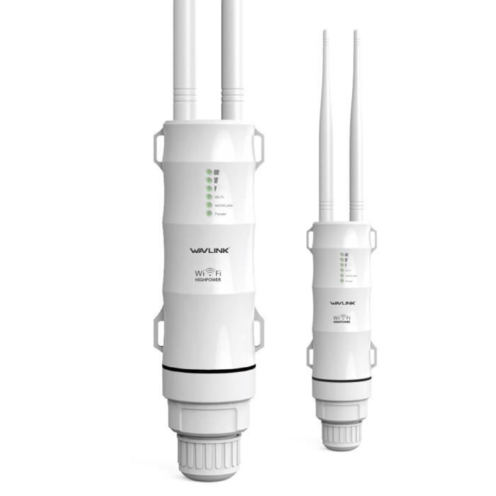 Point daccès sans Fil extérieur AC1200 Répéteur Wi-FI extérieur Boosters WiFi étanches Extendeur de portée sans Fil extérieur
