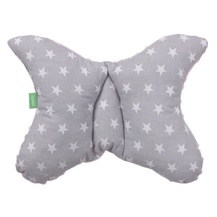 Lulando Oreiller Coussin Pour Bebe Oreiller 40x30cm Petit Coussin Doudou Pour Bebe Super Doux Couleur Pink White Stars Grey Cdiscount Puericulture Eveil Bebe