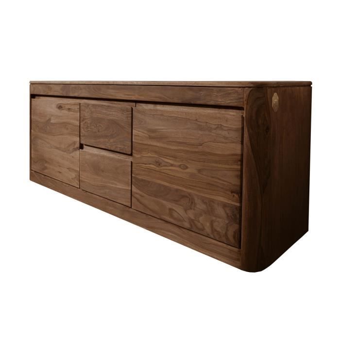 Meuble TV 147x40 Palissandre ciré Noisette TORONTO N° 200