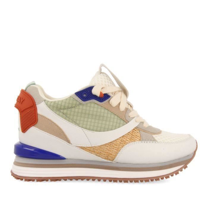 Baskets femme Gioseppo Tapirai Blanc Compensé Lacets White