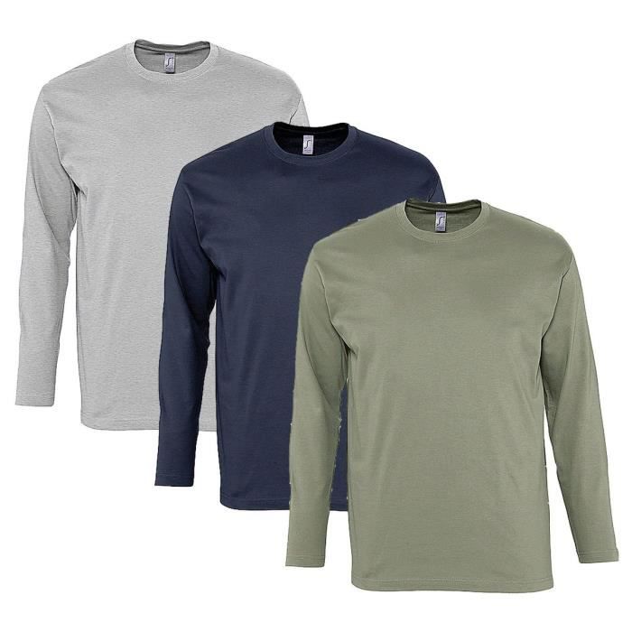 T-shirt Manches Longues Shaka Wear Poids Maximum - Jusqu'à 5XL, Neuf Avec étiquettes, 100% Coton