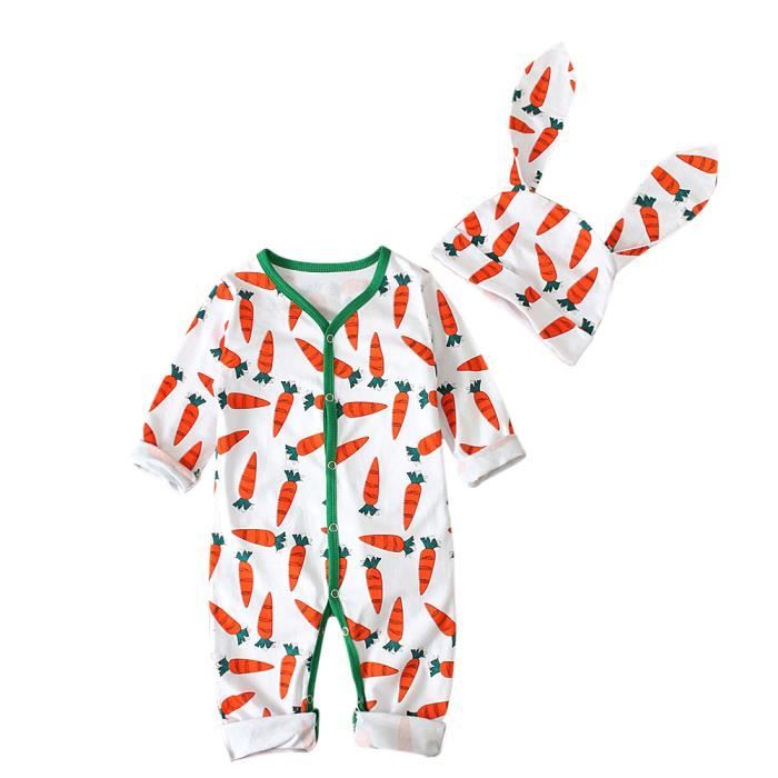 Combinaison Bébé 0-3 Ans Cerises Mignonnes | Pyjama Grenouillère Manches Longues Sans Pieds Automne Hiver Fille