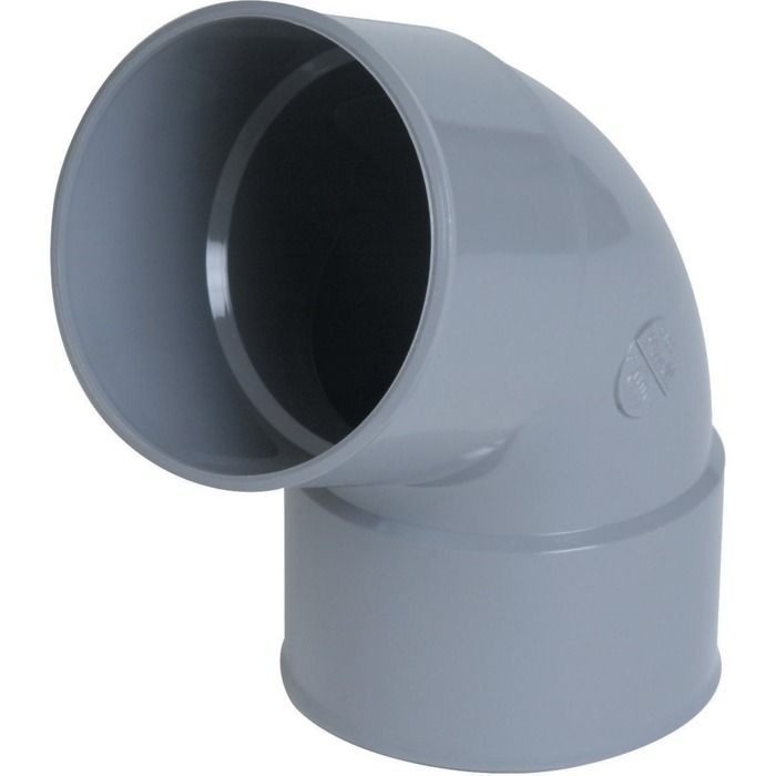 PVC Raccord coudé d/'évacuation à 87°30 40 Simple emboîtage MF NICOLL