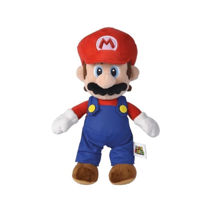Peluche Mario 30 cm NINTENDO Super Mario Figurine en peluche de haute qualite Cdiscount Jeux Jouets