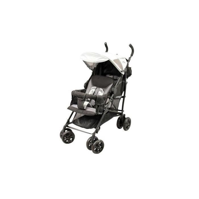 poussette canne double looping black emotion