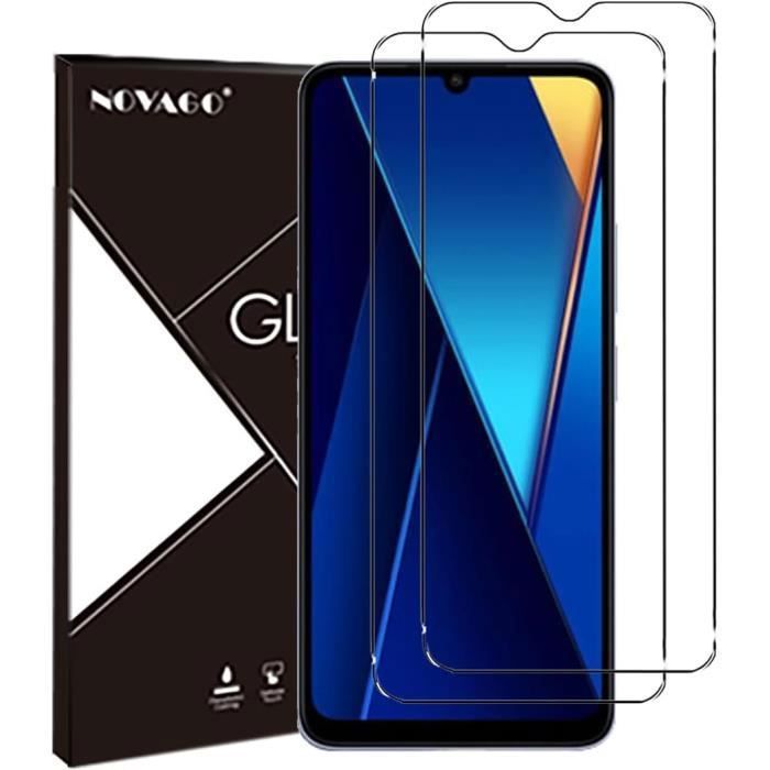 Pack-10) Full Glue Trempé Verre 9 Protecteur d'écran incurvé Samsung Galaxy  A42 Noir