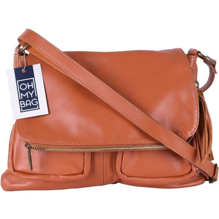 Sac à Main en Cuir Bandoulière Femme OH MY BAG Modèle Avril