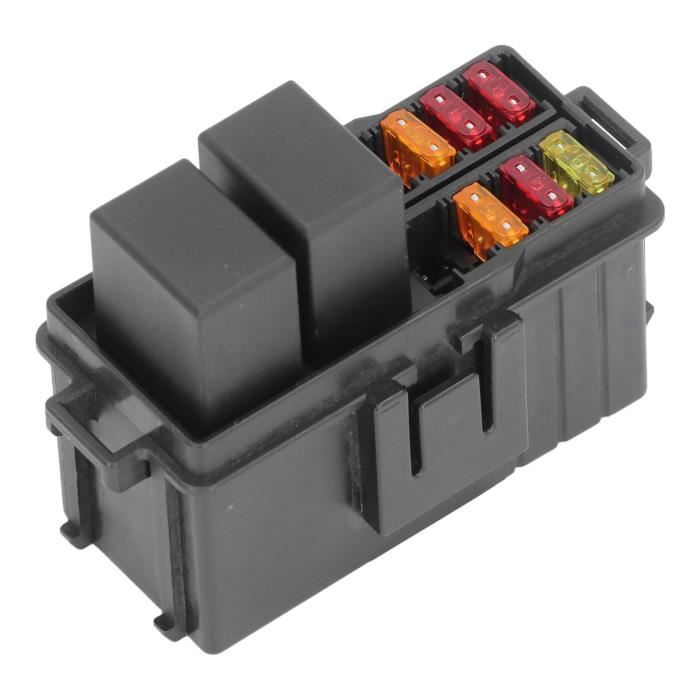 Boîte à Relais Fusibles Risegun - 2 Relais 12VDC 30A 5 Broches + 6 Fusibles, Pour Voiture/Bateau
