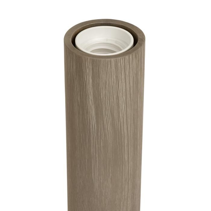 Lampe à poser - Bois - Gris - Forme de tube - 14cm de hauteur - Déco Lampe à poser - Bois - Gris - Forme de tube - 14cm de hauteur - Déco