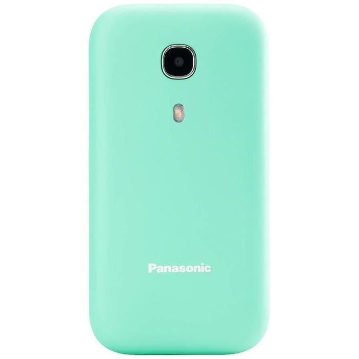 Panasonic KX-TU400 Téléphone portable à clapet pour séniors turquoise
