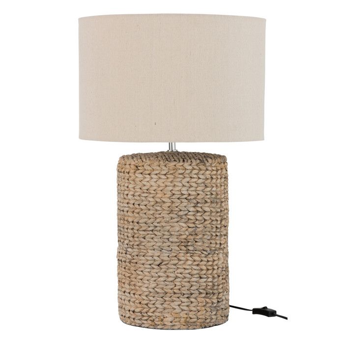 Lampe à Poser Déco Ciment Tressée 71cm Naturel