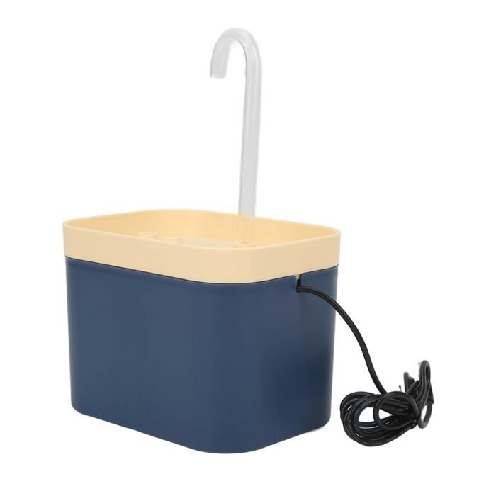 Pwshymi fontaine à boire pour chat Fontaine à eau pour chat de 1,5 L, débit de circulation automatique animalerie kit Bleu abyssal