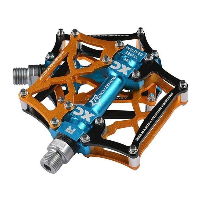 RockBros Pédale Vélo VTT BMX 9//16 Pédale Plate-forme en aluminium Noir