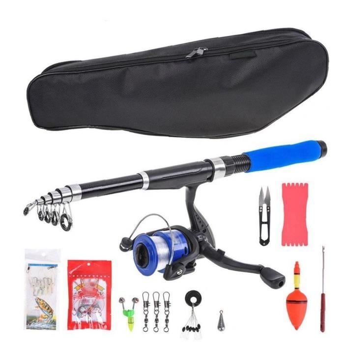 Canne à Pêche Télescopique Portable - Rétractable Pour Kayak, Mer Et Rivière