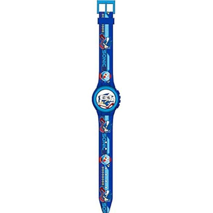 Montre numérique pour enfant - SEGA - Automatique - Bracelet en plastique réglable - Water resistant - Bleu