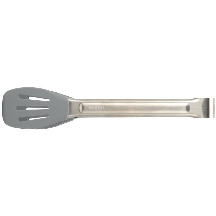 Pince De Cuisine En Noyer Et Inox – 21 Cm, Antidérapante, Pour Grillades Et Salades