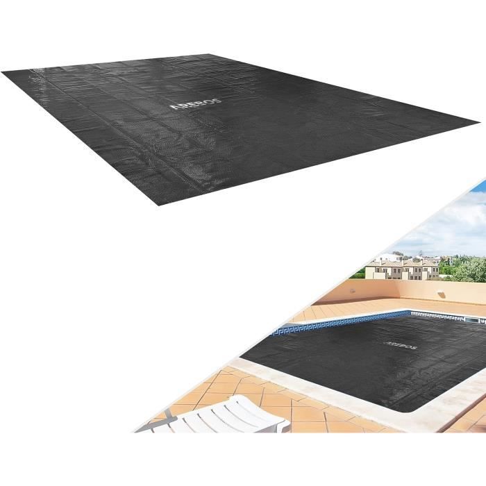 Bâche Solaire Pour Piscine Hors Sol 300x200 Cm - Film à Bulles Isolant, Anti-UV, Anti-Feuilles