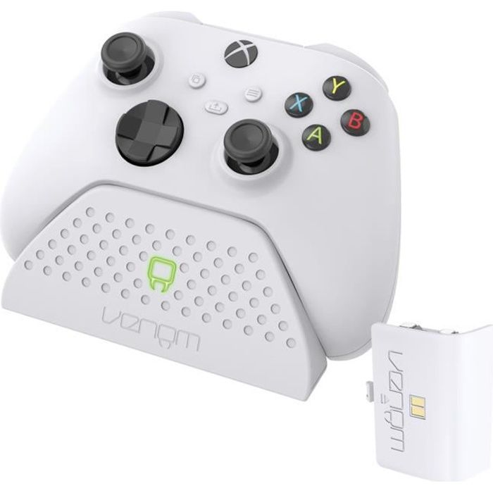 Station de chargement avec batterie rechargeable - VENOM - Xbox Series X & S - Blanc