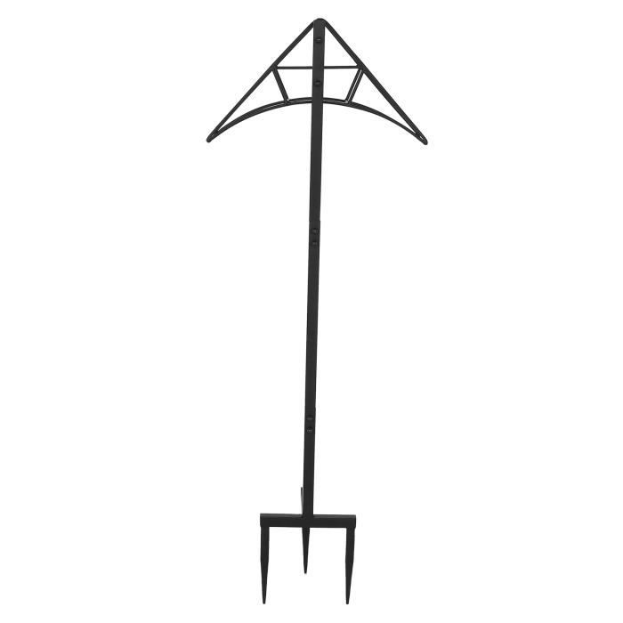 Crochets De Rangement Mural Pour Garage - Pour échelle, Outils, Tuyau D'arrosage Et Vélo - Noir - 13,4 X 9,4 Cm 9.4 Inch Noir