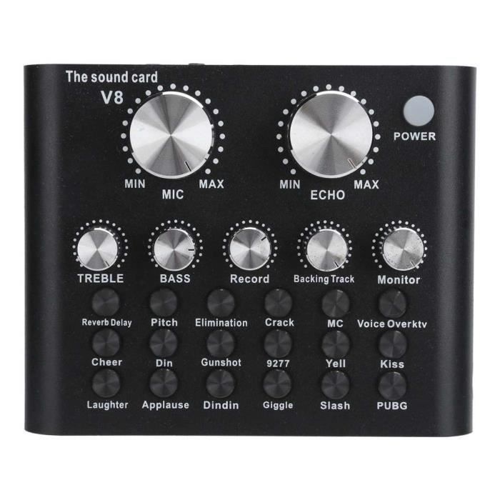 Carte Son Mini M11 Bluetooth – Changeur De Voix 10 Modes – Pour Karaoké, Streaming, Enregistrement