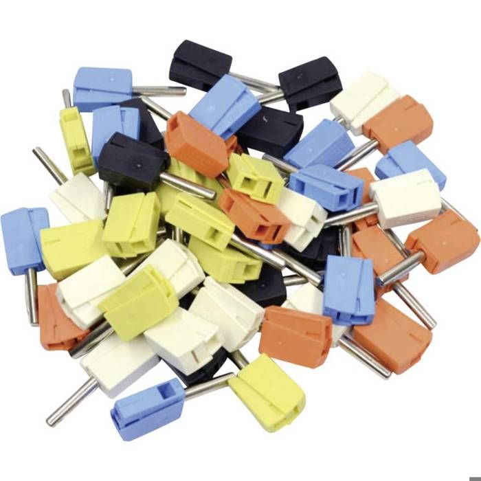 Viessmann 6884 – Sachet De 10 Fiches Femelles Orange – Connectique Électrique Pour Modélisme Ferroviaire (Échelles Z à G)
