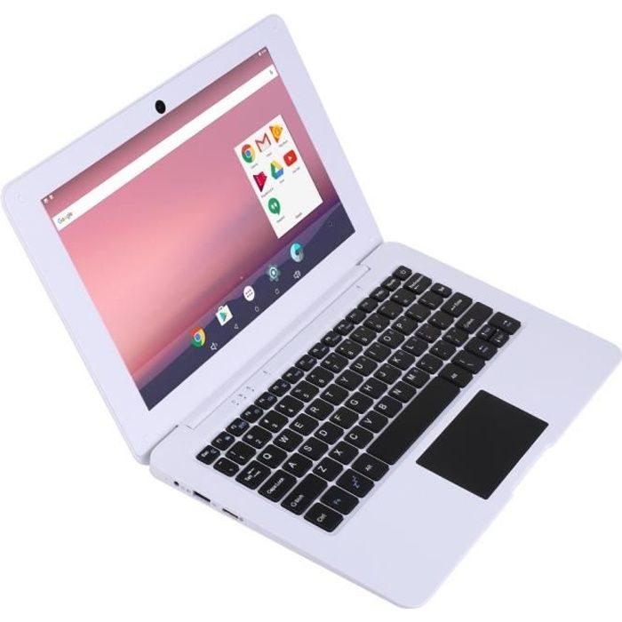 Netbook 10.1 Pouces Android 7.1 Quad Core Ordinateur Pas Cher HDMI 2 + 32 Go Blanc YONIS