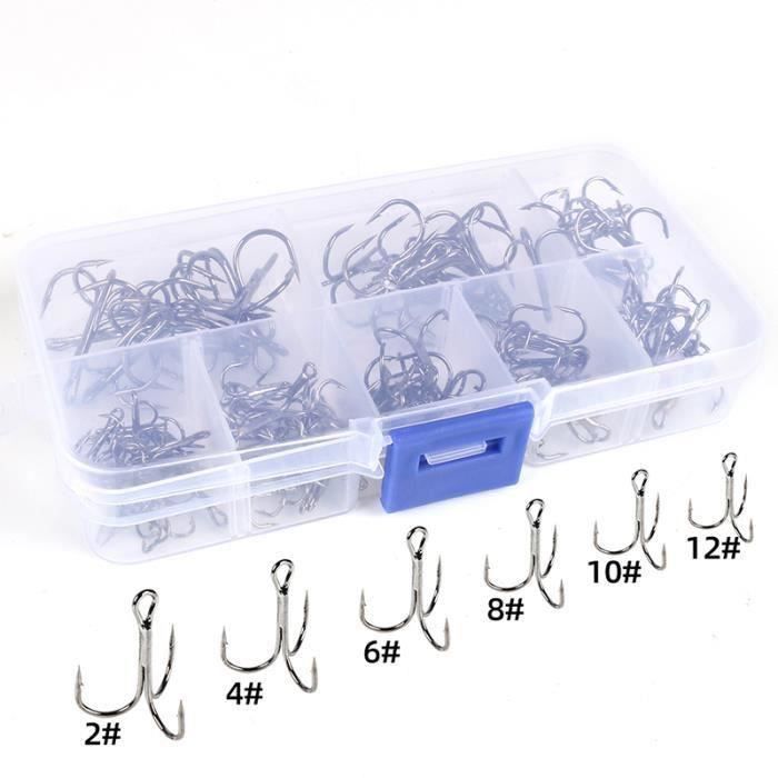 Lot De 50 Hameçons Pêche Courbés Série Pro - Crochets Carpe Accessoires Pêche Mer