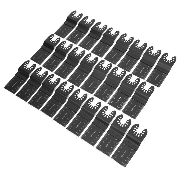 Lames De Scie Oscillante CGBOOM 3 Pièces - Revêtement Titane Et Dents Japonaises Pour Coupe Propre Bois/Plastique