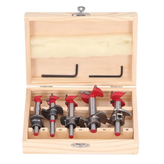 Jeu De Forets à Bois Réglables 15-45 Mm / 22-75 Mm - Design Ergonomique - Neuf