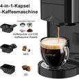 KOTLIE AC-513K 4 en 1 Cafetières à Capsules pour Nespresso Original/Dolce Gusto/Café en Poudre/ESE Pod(44mm) Pression de 19Bar-1