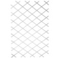 Treillis extensible plastique blanc - 100x200cm - Nature - S’adapte en largeur - Set de fixation-1