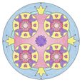 Mandala - format midi  Licorne - Ravensburger - Loisirs créatifs - Dessins enfants au pochoir - dès 6 ans-1