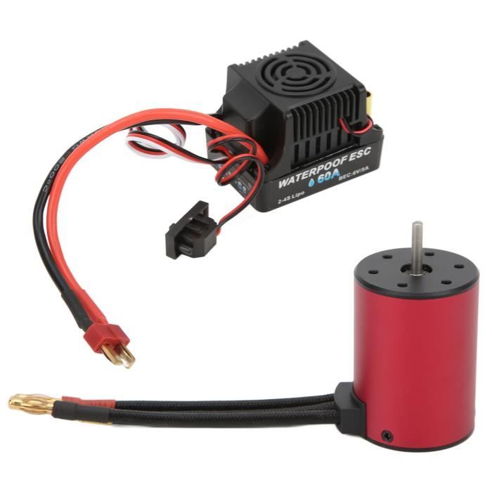 ESC sans Balais, ESC sans Balais, Alliage d'aluminium 60a Contrôleur de Vitesse électrique ESC sans Balais pour les Paramètres Réglables 1/10 RC pour Hors Route, électricmotor ESC sans Balais, ESC sans Balais, Alliage d'aluminium 60a Contrôleur de Vitesse électrique ESC sans Balais pour les Paramètres Réglables 1/10 RC pour Hors Route, électricmotor