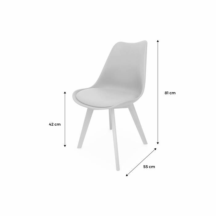 Chaises Scandinaves Bleu Canardnull
