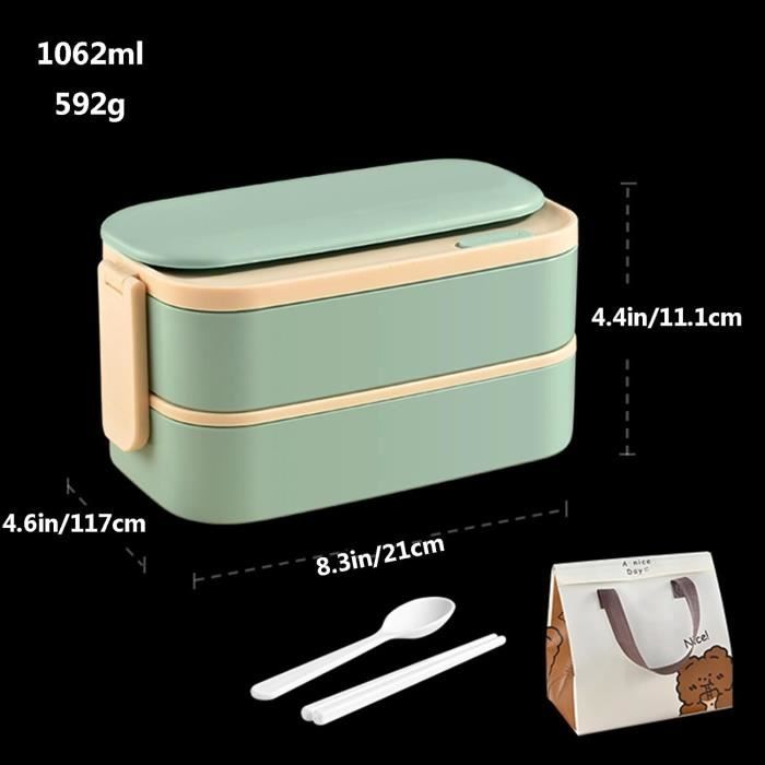 Lunch box acier micro-ondable 1,2l acier argent