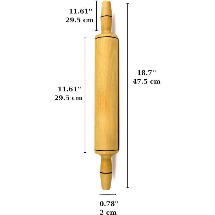 Rouleau à Pâtisserie | Bois De Hêtre FSC | Wicasaya