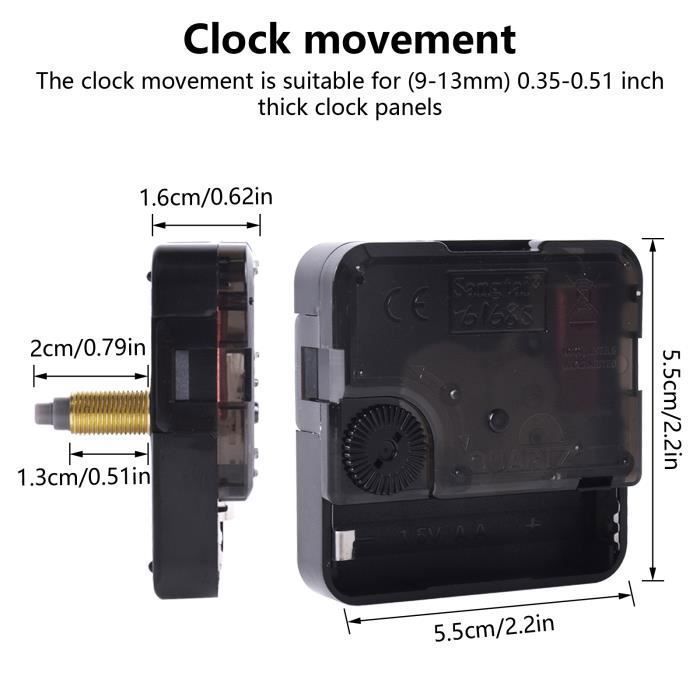 4 Mécanisme Horloge, Couple Élevé Mouvement d'Horloge Quartz avec 4