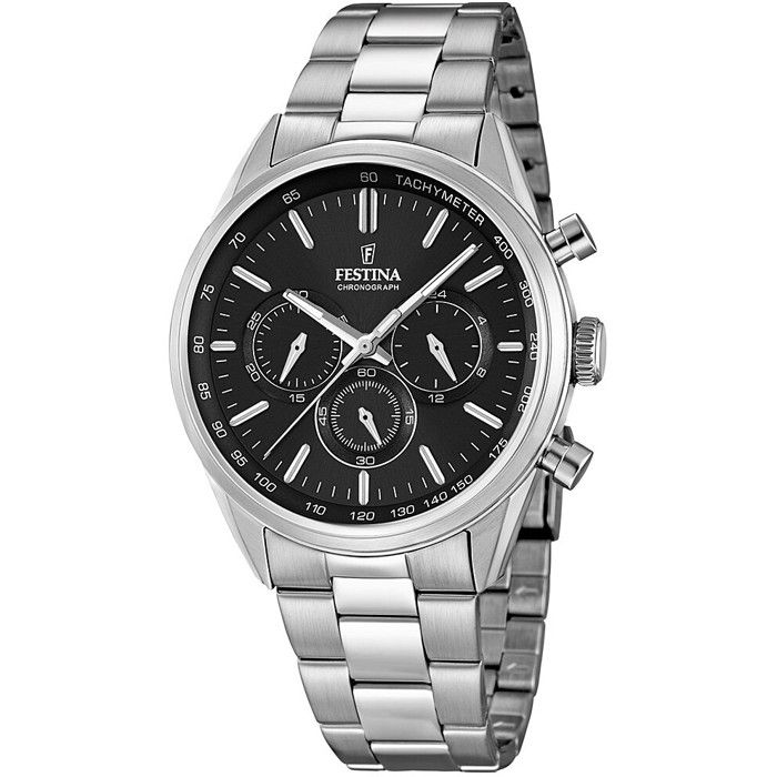 Montre Festina F16820-4 Argent Acier Quartz Silver, Chic