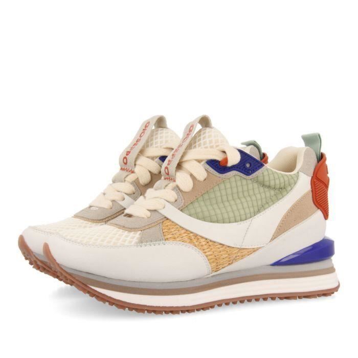 Baskets femme Gioseppo Tapirai Blanc Compensé Lacets