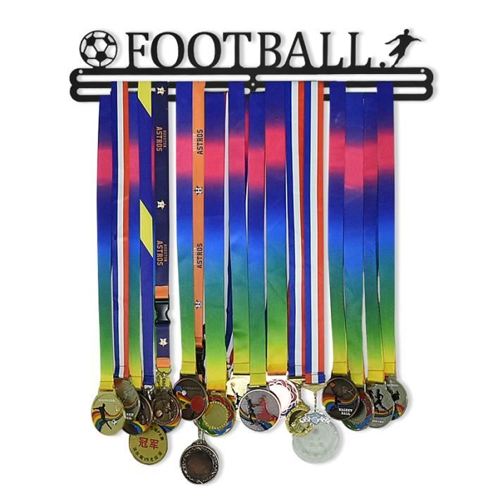 Superdant support de médaille de football présentoir de médailles de  football féminin support mural support d