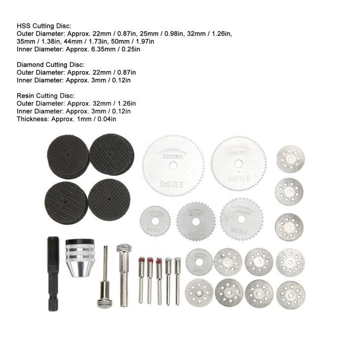 Lot De 4 Roues De Coupe Carrelage 15x6x1.5mm Acier Tungstène YG6 – 2000m De Coupe Garantie