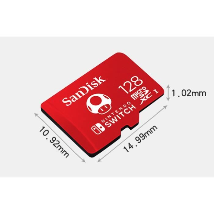 SanDisk Carte microSDXC UHS-I pour Nintendo Switch 128 Go +