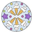 Mandala - format midi  Licorne - Ravensburger - Loisirs créatifs - Dessins enfants au pochoir - dès 6 ans-2