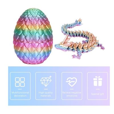 Merrwon Dragon imprimé en 3D, 60 cm, jouet avec yeux, figurines mystérieuses et réalistes, articulations éternelles, décoration de dragon en cristal
