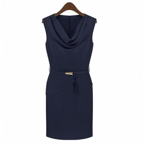 Robe col tombant on sale
