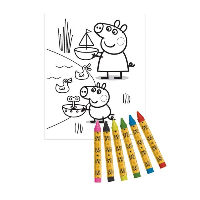 Coffret Coloriage Peppa Pig – 137 Pièces – Crayons, Feutres, Autocollants, Gomme, Taille-crayon – Mallette De Voyage – Dès 3 Ans