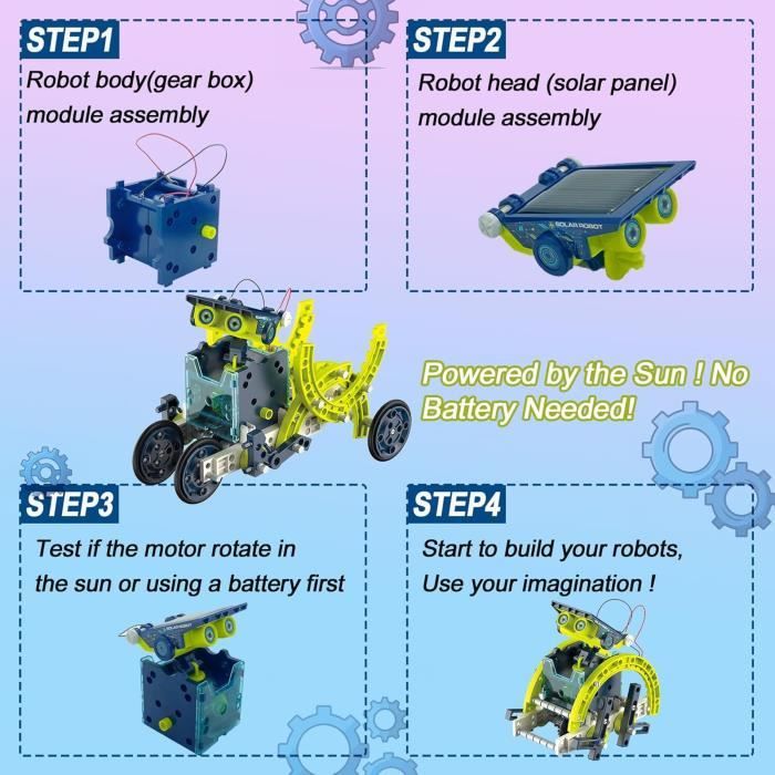 Robot solaire 12 en 1 - Cadeau pour garçon de 8, 9, 10, 11, 12, 13, 14 ans - Jouet de construction - Jouet de construction - Jouet - Jeux - Jouets Robot solaire 12 en 1 - Cadeau pour garçon de 8, 9, 10, 11, 12, 13, 14 ans - Jouet de construction - Jouet de construction - Jouet - Jeux - Jouets