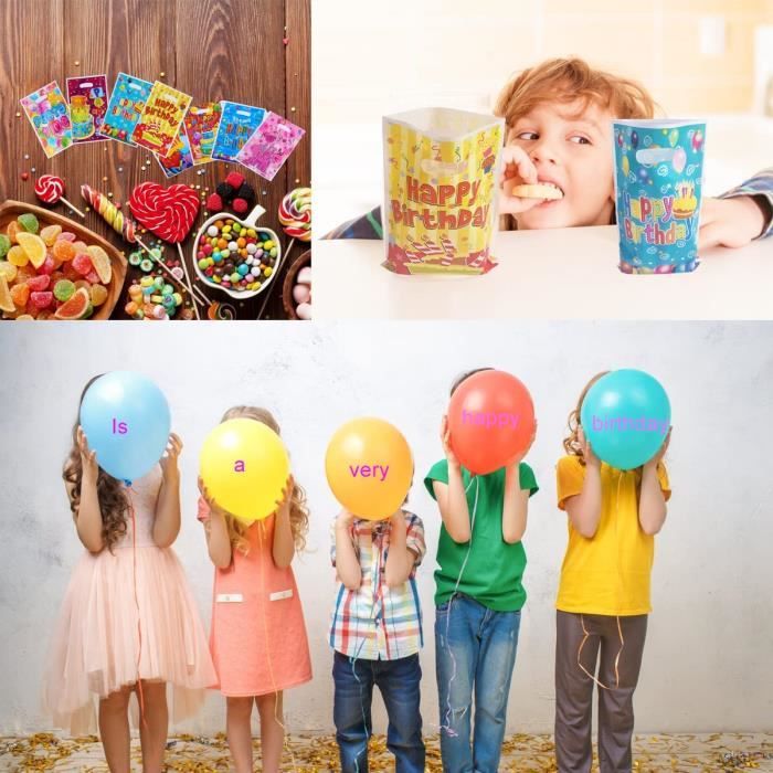 Sachet Anniversaire avec Bonbons pour les anniversaires enfants