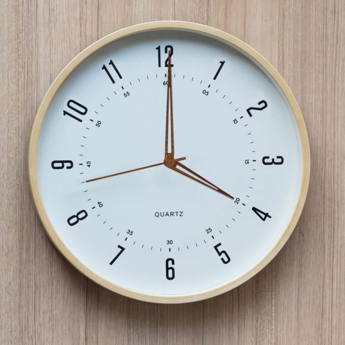 HORLOGE ANALOGIQUE CARRÉE compacte avec mouvement à quartz silencieux